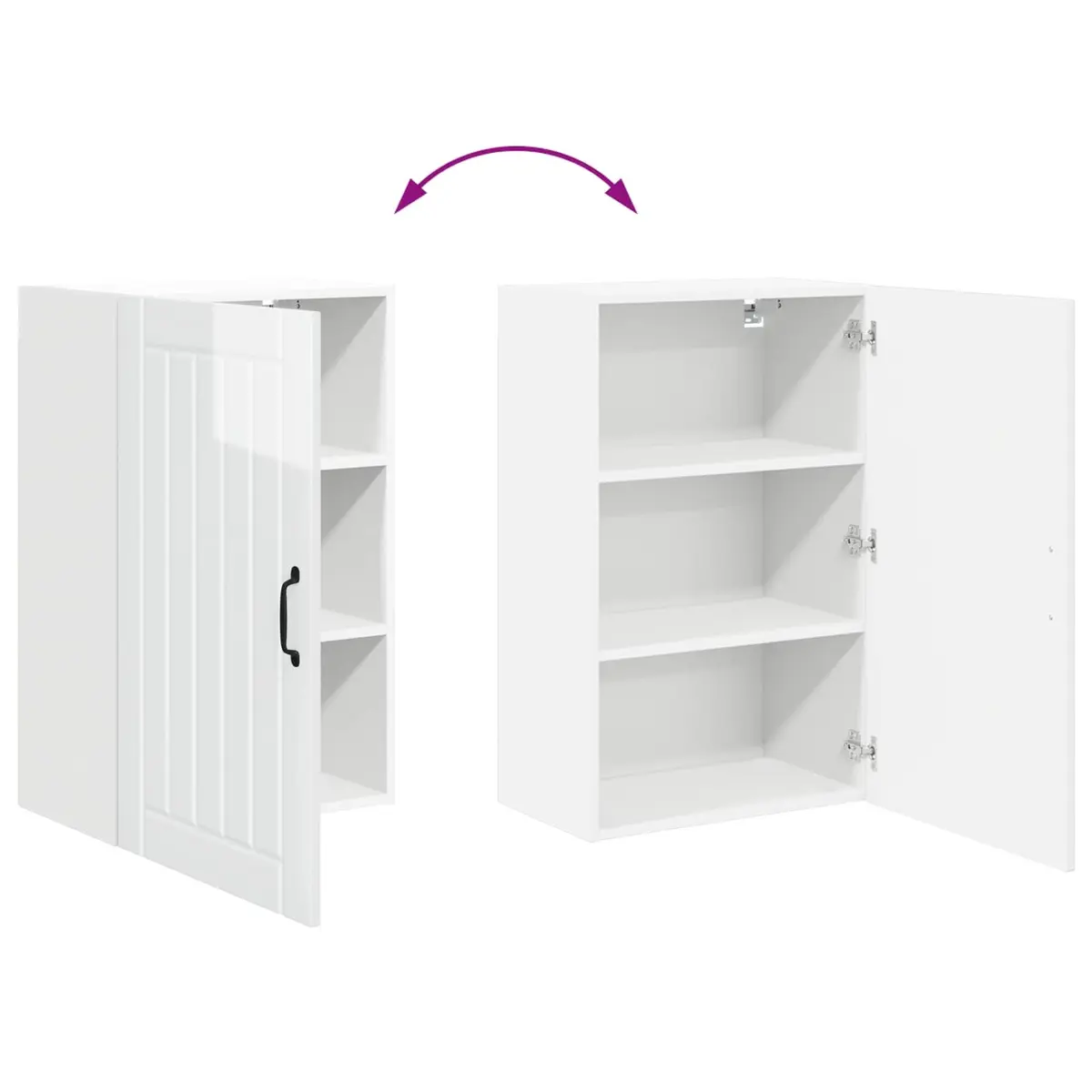 Wall Cabinet for Kitchen Storage with Dishwasher Panel