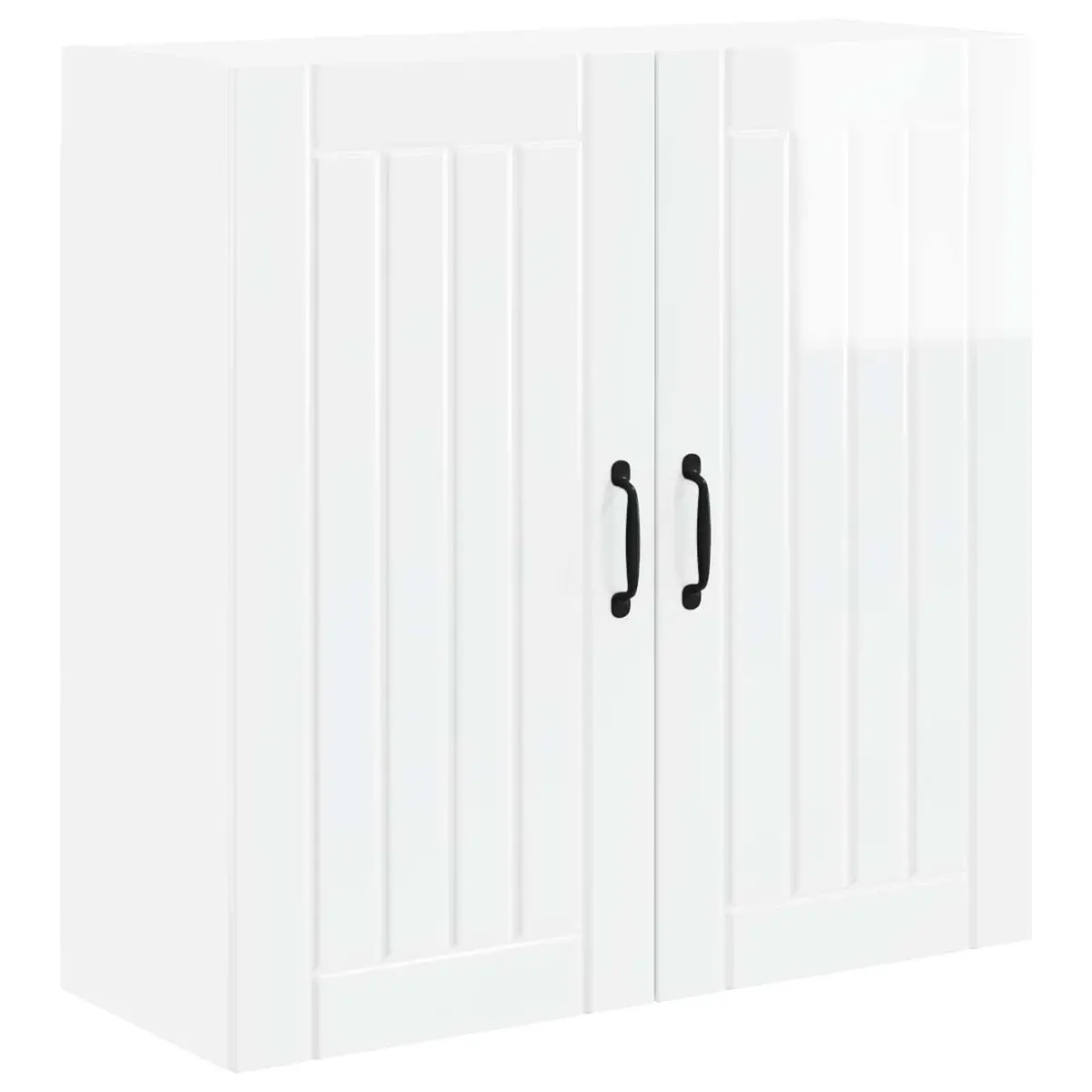 Kitchen Cabinet Engineered Wood Rectangular High Gloss White 80x31x80cm