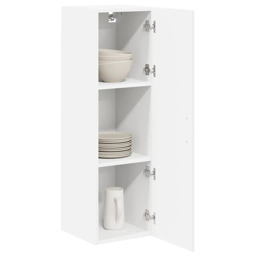 Wall Cabinet Engineered Wood 30 x 31 x 100 cm White Modern
