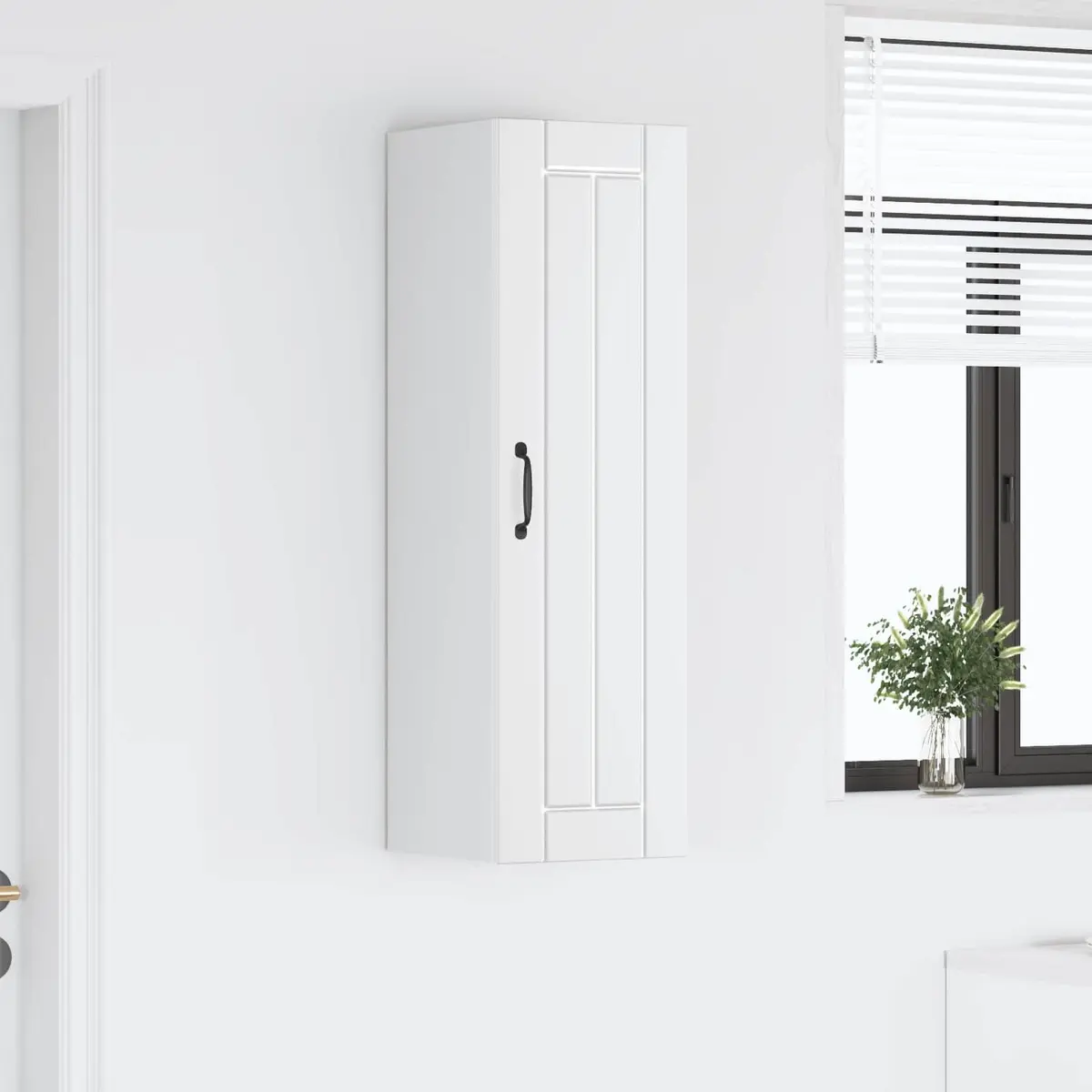 Wall Cabinet Engineered Wood 30 x 31 x 100 cm White Modern