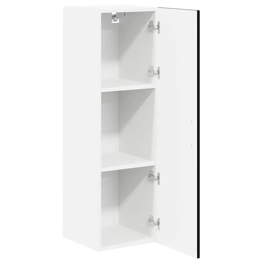 Wall Cabinet Kitchen Storage Engineered Wood Black 30 x 31 x 100 cm Dishwasher