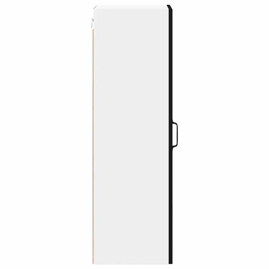 Wall Cabinet Kitchen Storage Engineered Wood Black 30 x 31 x 100 cm Dishwasher
