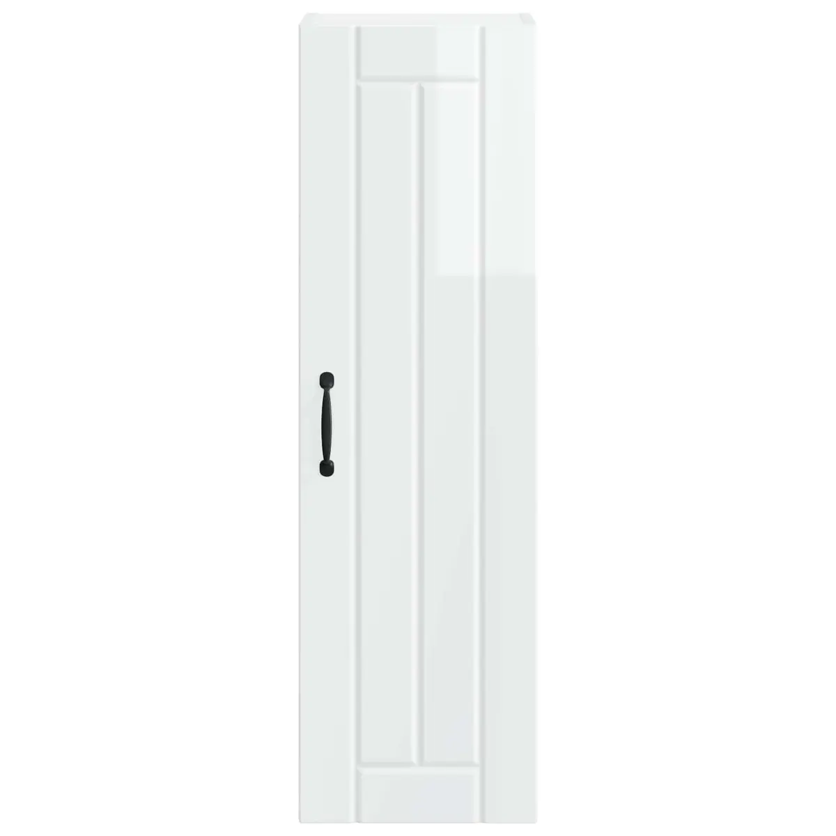 Wall Cabinet Engineered Wood 30 x 31 x 100 cm High Gloss White Modern
