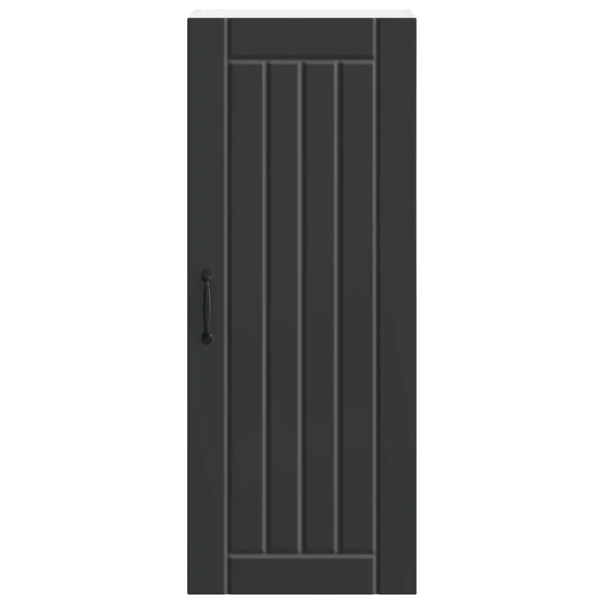 Wall Cabinet Kitchen Storage Dishwasher Panel Black 40 x 31 x 100 cm Engineered