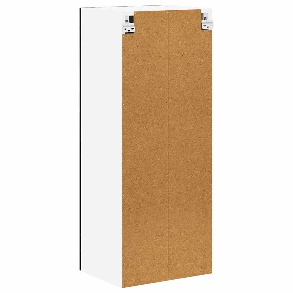 Wall Cabinet Kitchen Storage Dishwasher Panel Black 40 x 31 x 100 cm Engineered