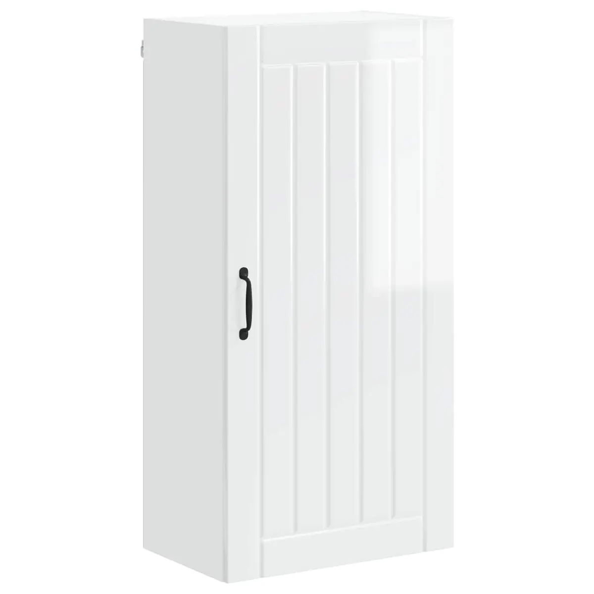 Wall Cabinet Dishwasher Panel Kitchen Storage High Gloss White Engineered Wood