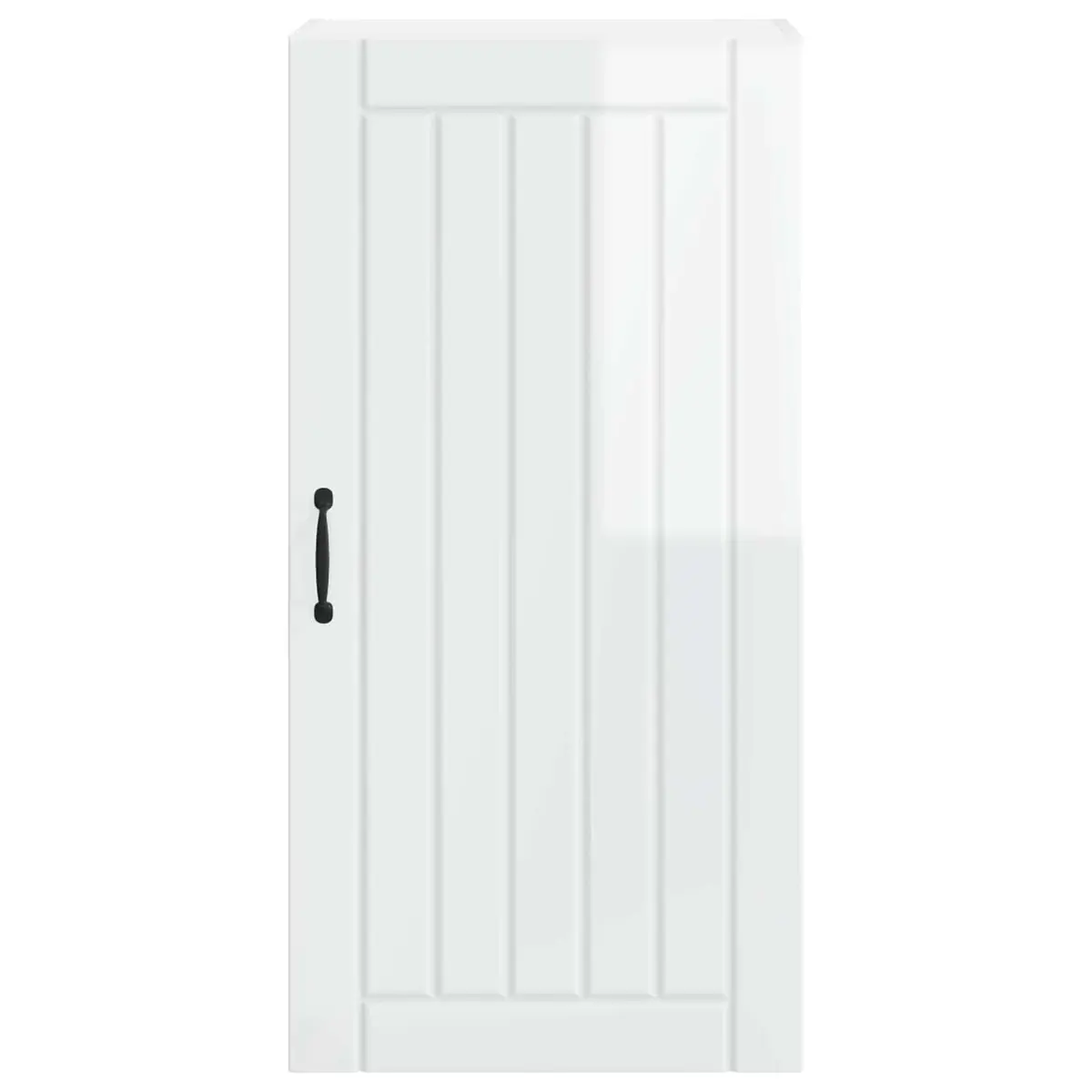 Wall Cabinet Dishwasher Panel Kitchen Storage High Gloss White Engineered Wood
