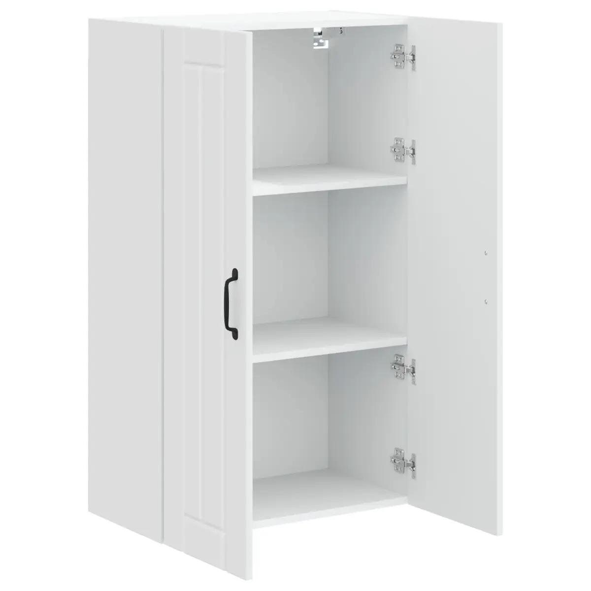 Wall Cabinet Kitchen Storage Engineered Wood White 60x31x100cm Modern Furniture