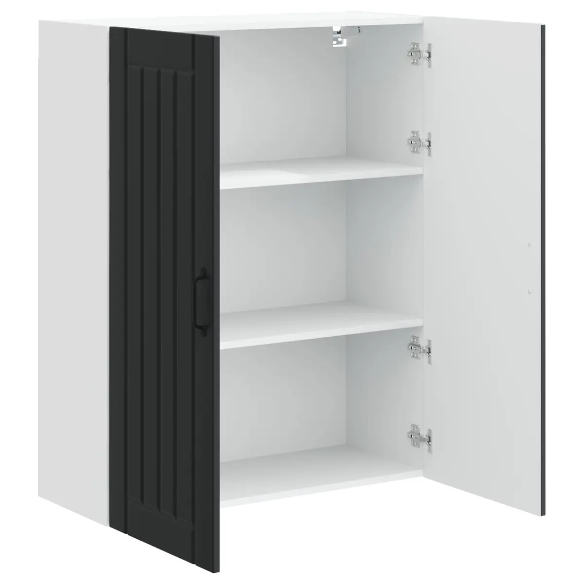 Wall Cabinet Engineered Wood Rectangular 80 x 31 x 100 cm Black