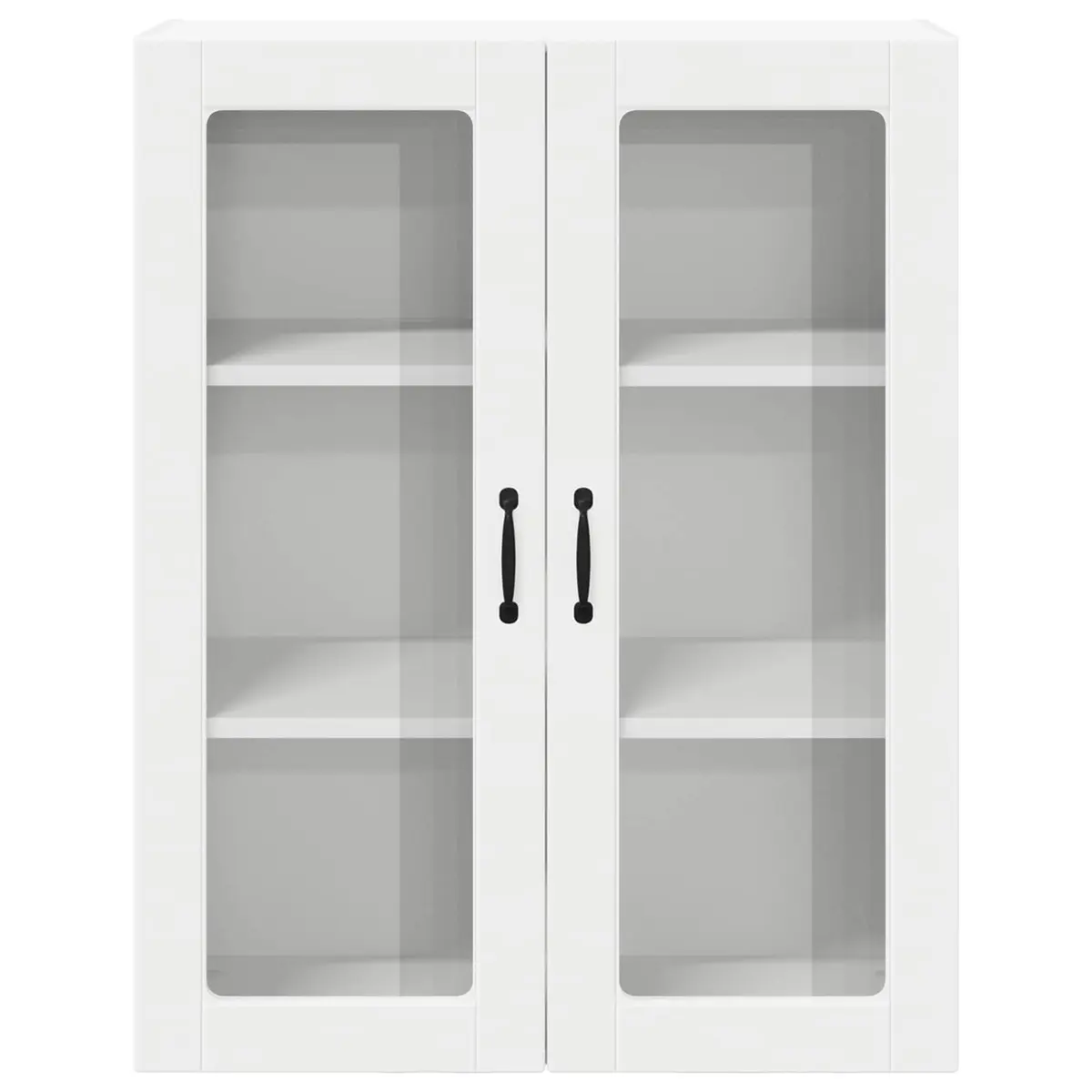 Wall Glass Cabinet Engineered Wood 80 x 31 x 100 cm White