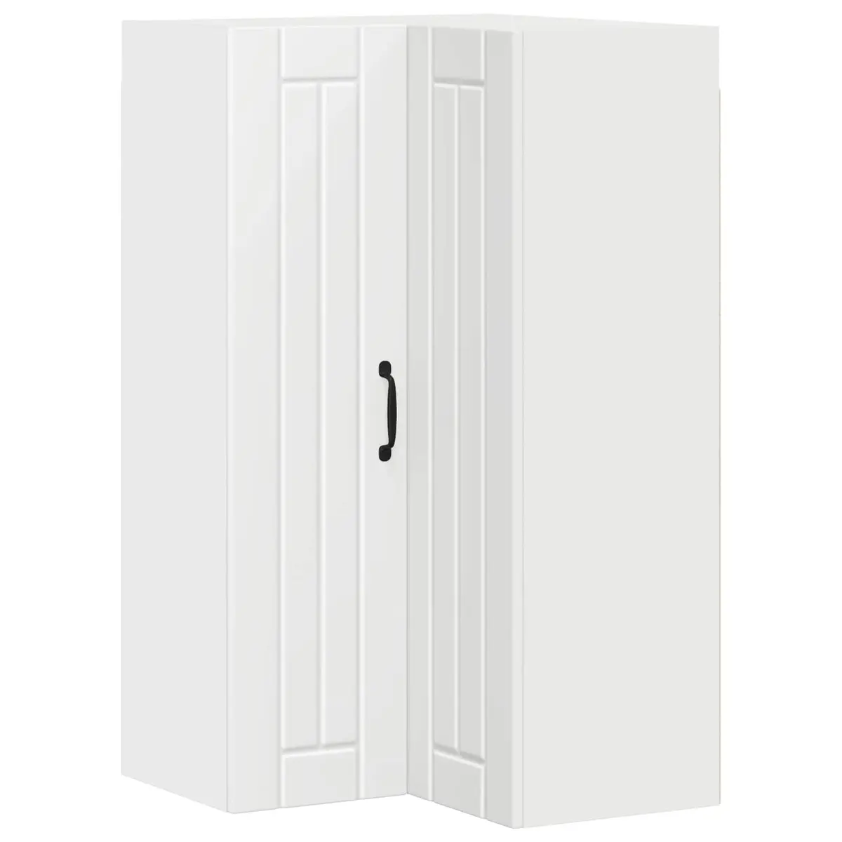 White Corner Cabinet for Kitchen Use