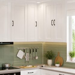 Functional Corner Wall Cabinet for Efficient Kitchen Storage