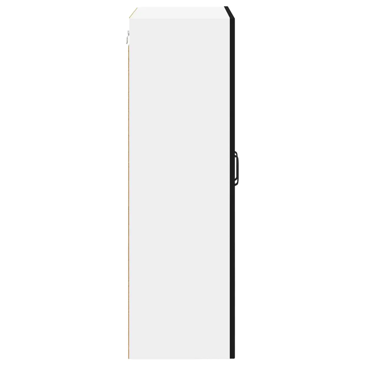 Wall Glass Cabinet Engineered Wood 60x31x100cm Black Modern