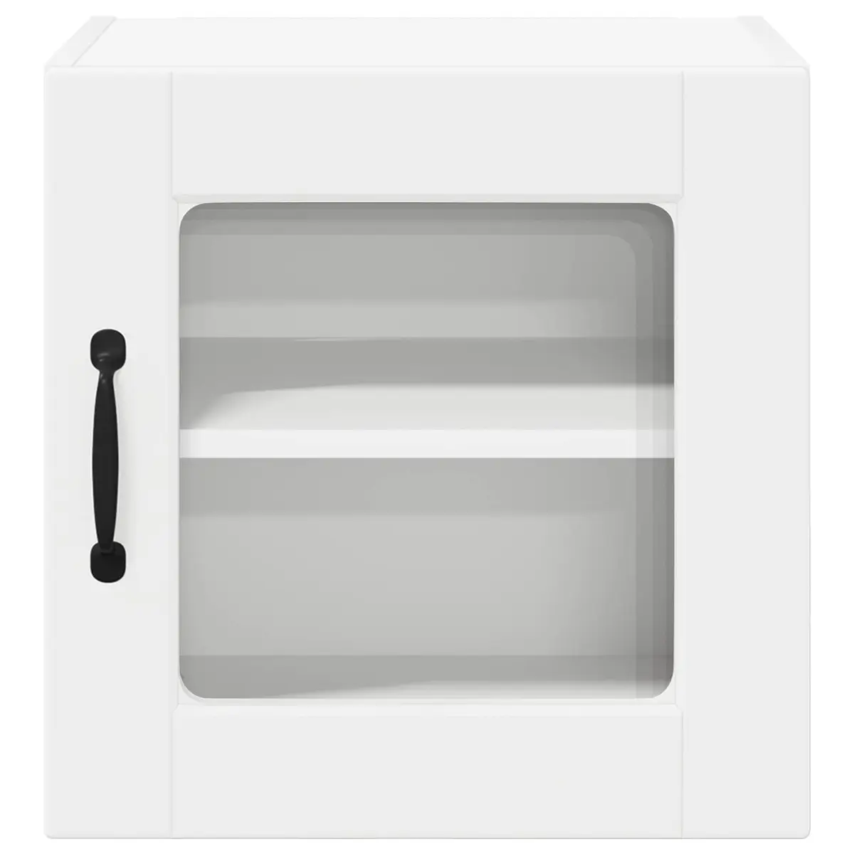 Wall Glass Cabinet Engineered Wood 40x31x40cm White