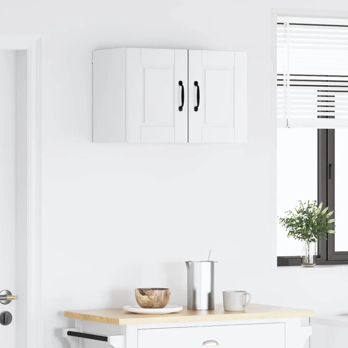 Wall Cabinet Engineered Wood 30 x 31 x 40 cm White 2 Pieces