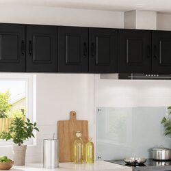 PORTO Black Wall Cabinet - Practical Storage Solution