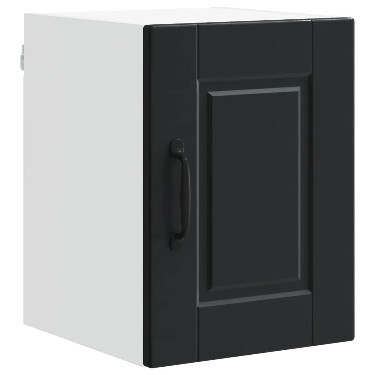 Wall Mounted Cabinet Black Engineered Wood 30cm x 31cm x 40cm Set of 2 Kitchen Storage Units