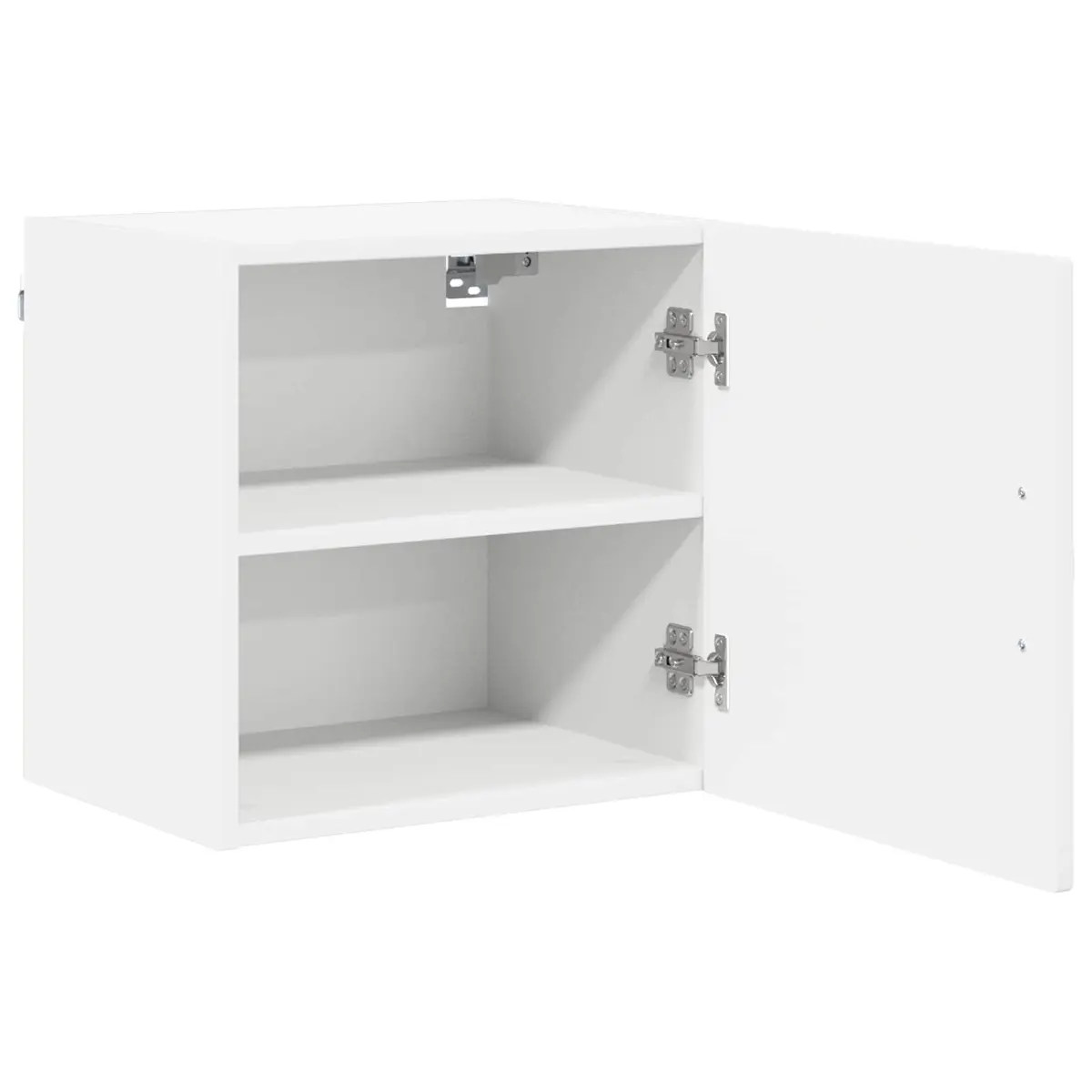 Wall Cabinet White Engineered Wood 40cm x 31cm x 40cm Modern Kitchen Storage