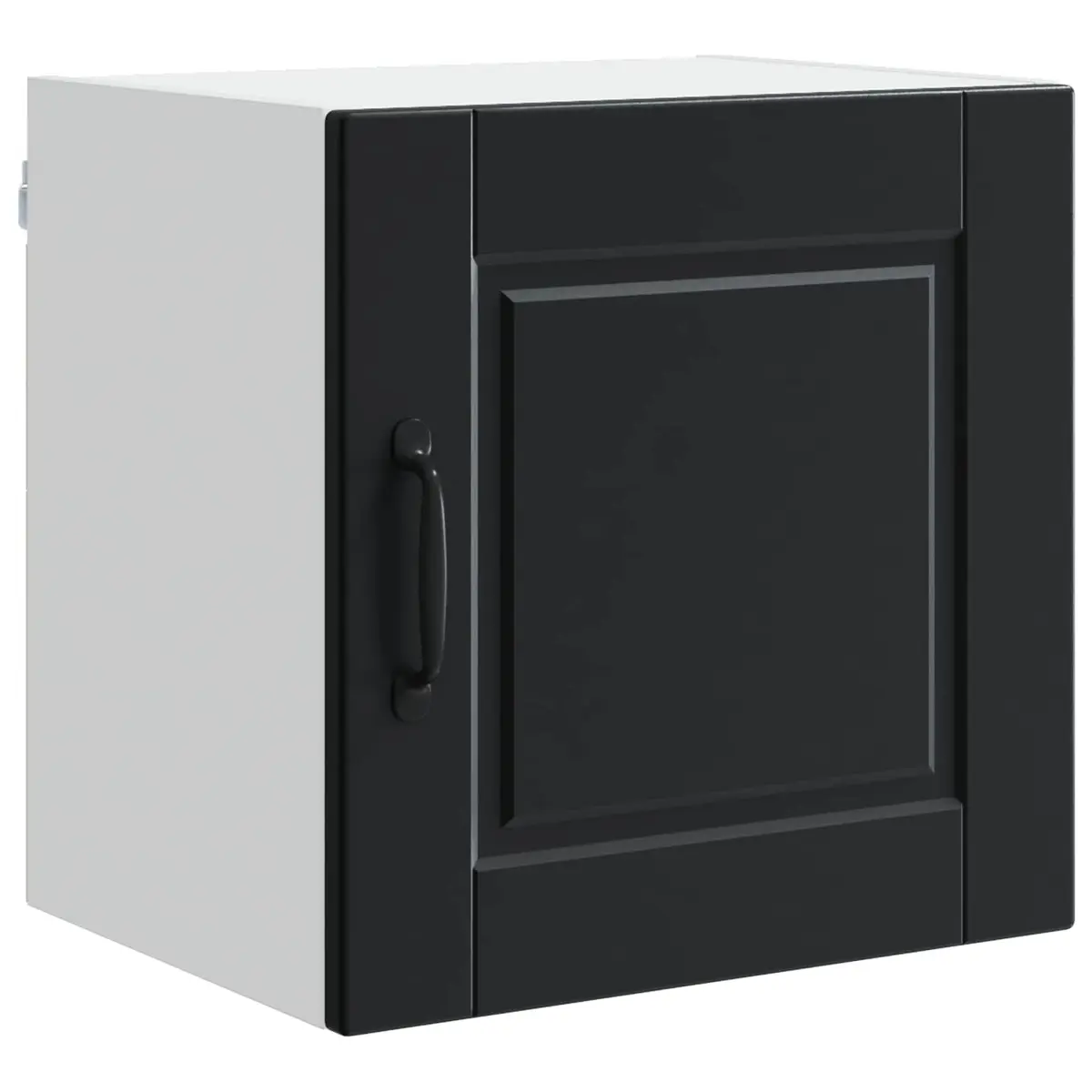 Kitchen Storage Wall Cabinet Black Engineered Wood with Shelves 40x31x40cm