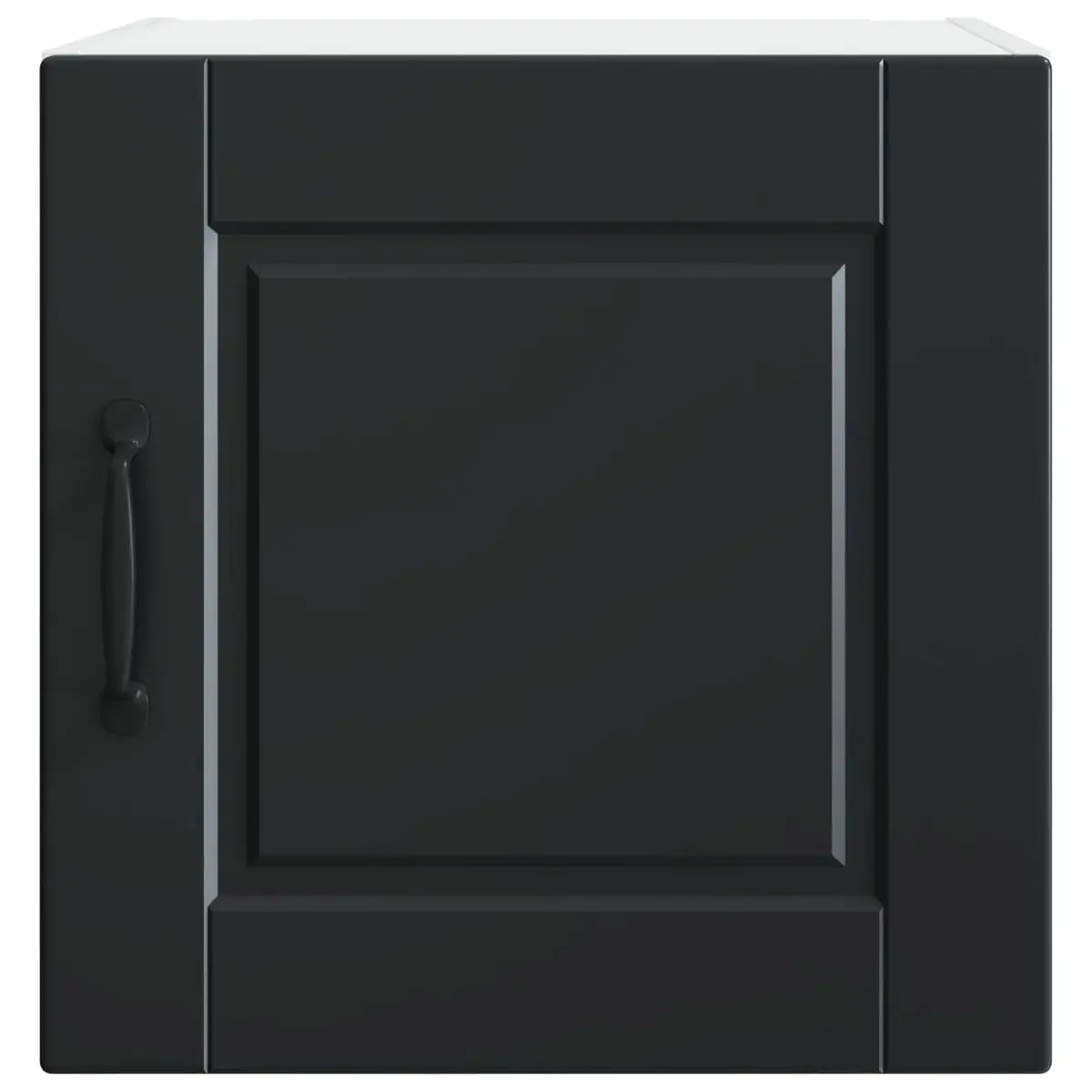 Kitchen Storage Wall Cabinet Black Engineered Wood with Shelves 40x31x40cm