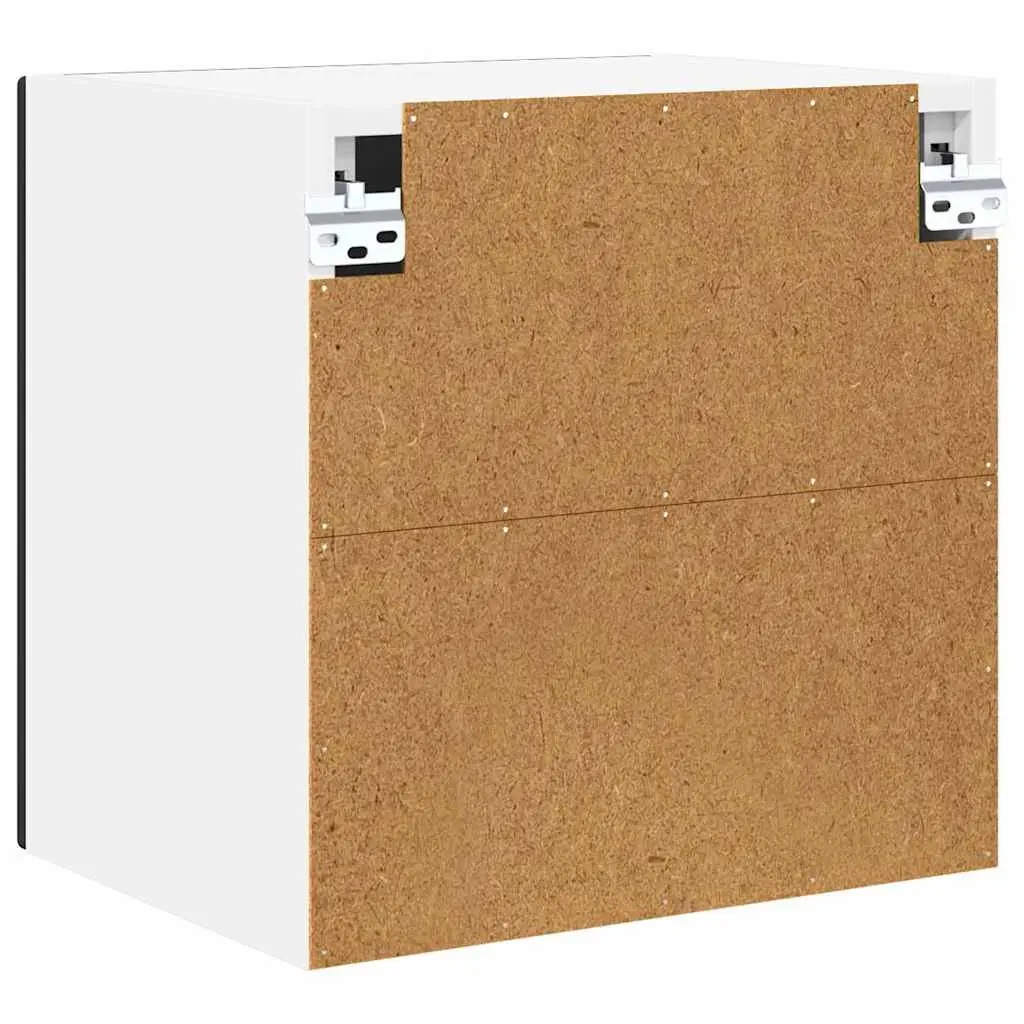 Kitchen Storage Wall Cabinet Black Engineered Wood with Shelves 40x31x40cm