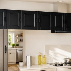 Practical Storage with PORTO Black Wall Cabinets