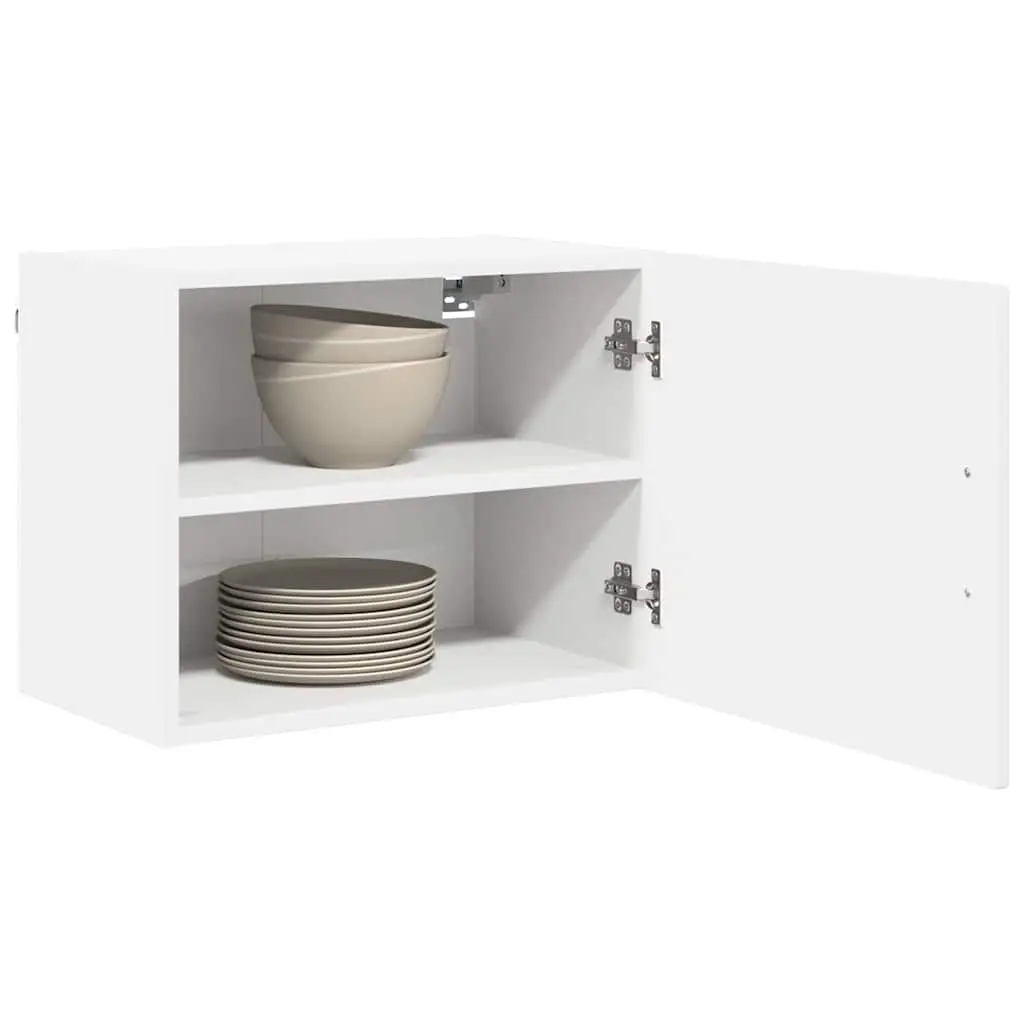 Wall-mounted Cabinet Set of 2 Engineered Wood White 50 x 31 x 40 cm Kitchen Storage