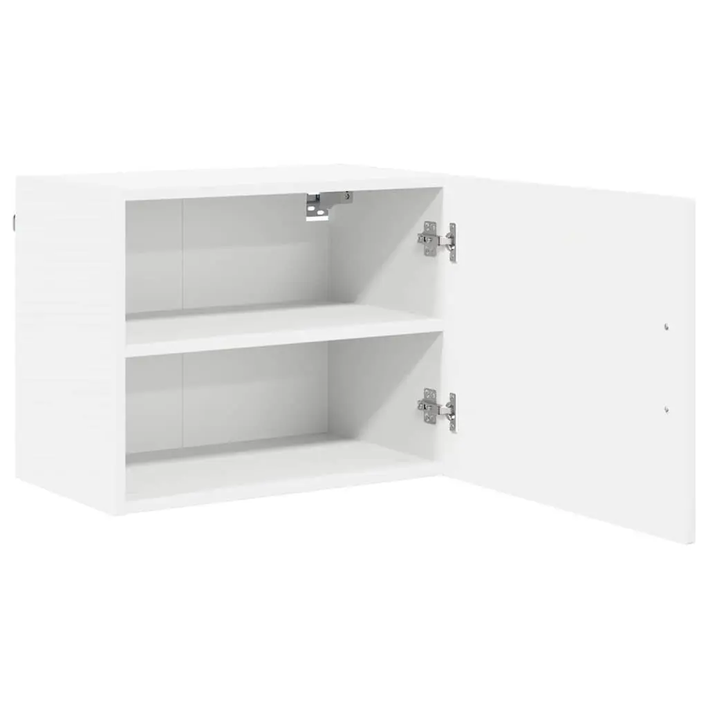 Wall-mounted Cabinet Set of 2 Engineered Wood White 50 x 31 x 40 cm Kitchen Storage