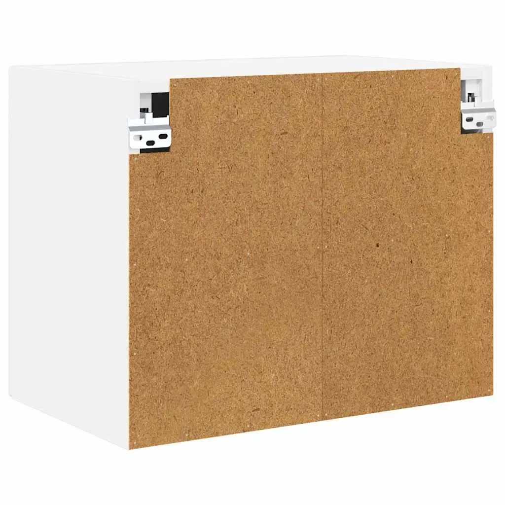 Wall Cabinet Engineered Wood High Gloss White 50 x 31 x 40 cm