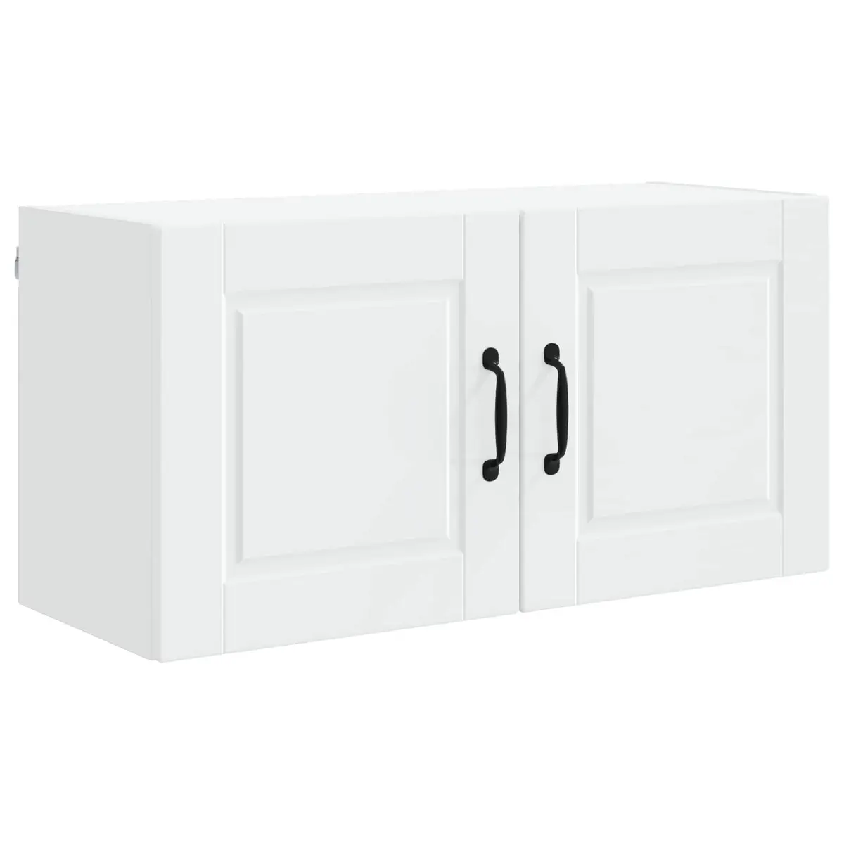 Wall Cabinet Kitchen Storage PORTO White 80x31x40cm Engineered Wood Shelves