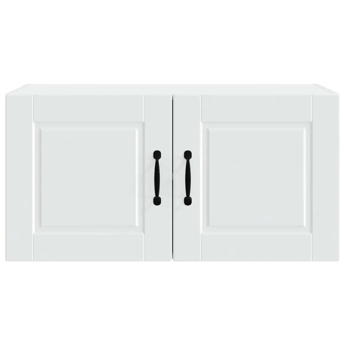 Wall Cabinet Kitchen Storage PORTO White 80x31x40cm Engineered Wood Shelves