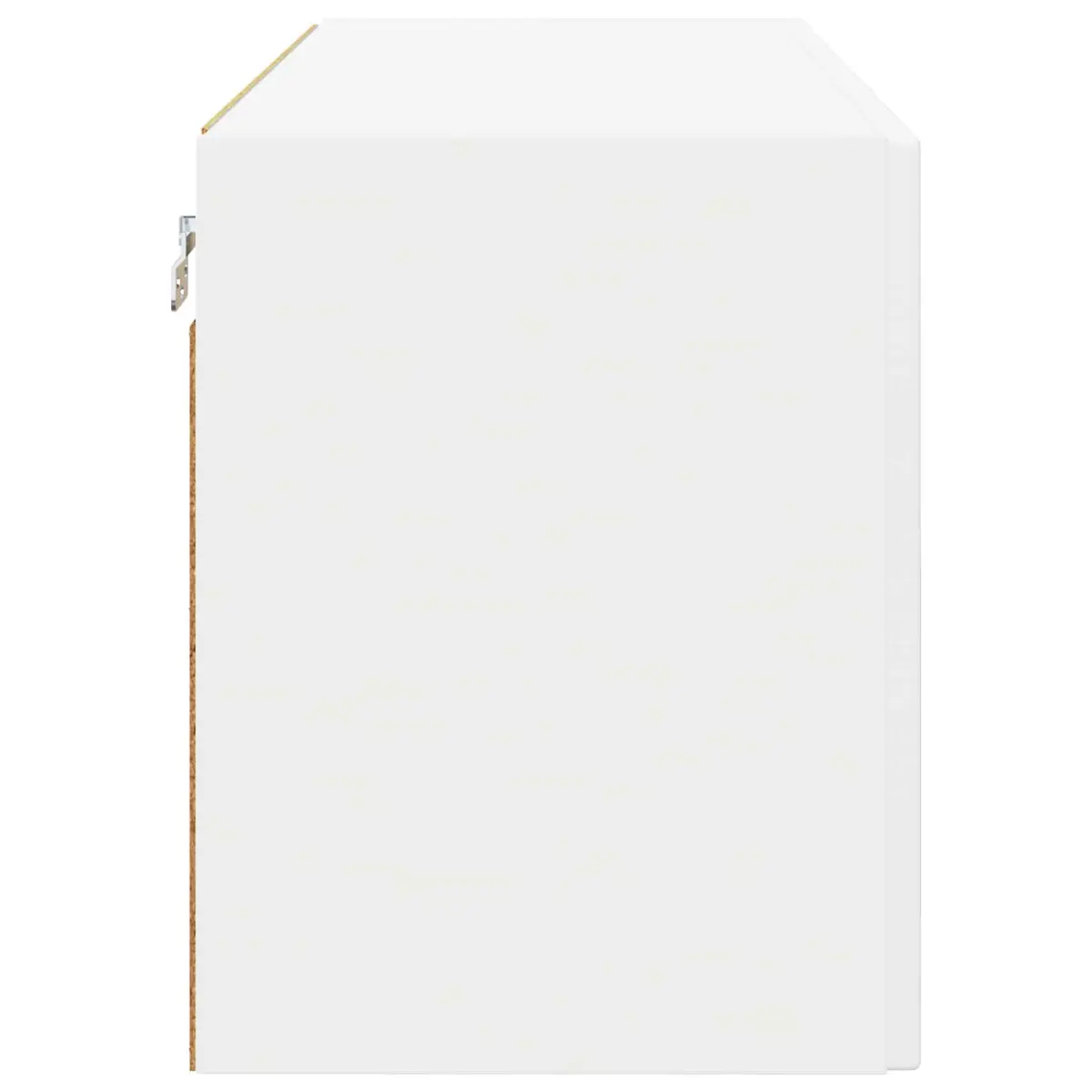 Wall Glass Cabinet Storage Unit Kitchen Organiser White 80x31x40cm Shelves