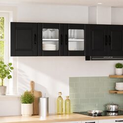 Functional Wall Glass Cabinet 80x31x40cm for Indoor Use