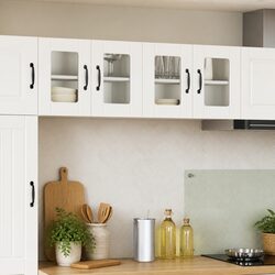 Versatile Wall Cabinets: Modern White Storage Solution 60x31x40cm