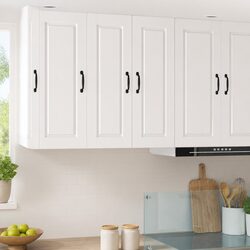 Practical White Kitchen Storage: PORTO Wall Cabinet 2 pcs
