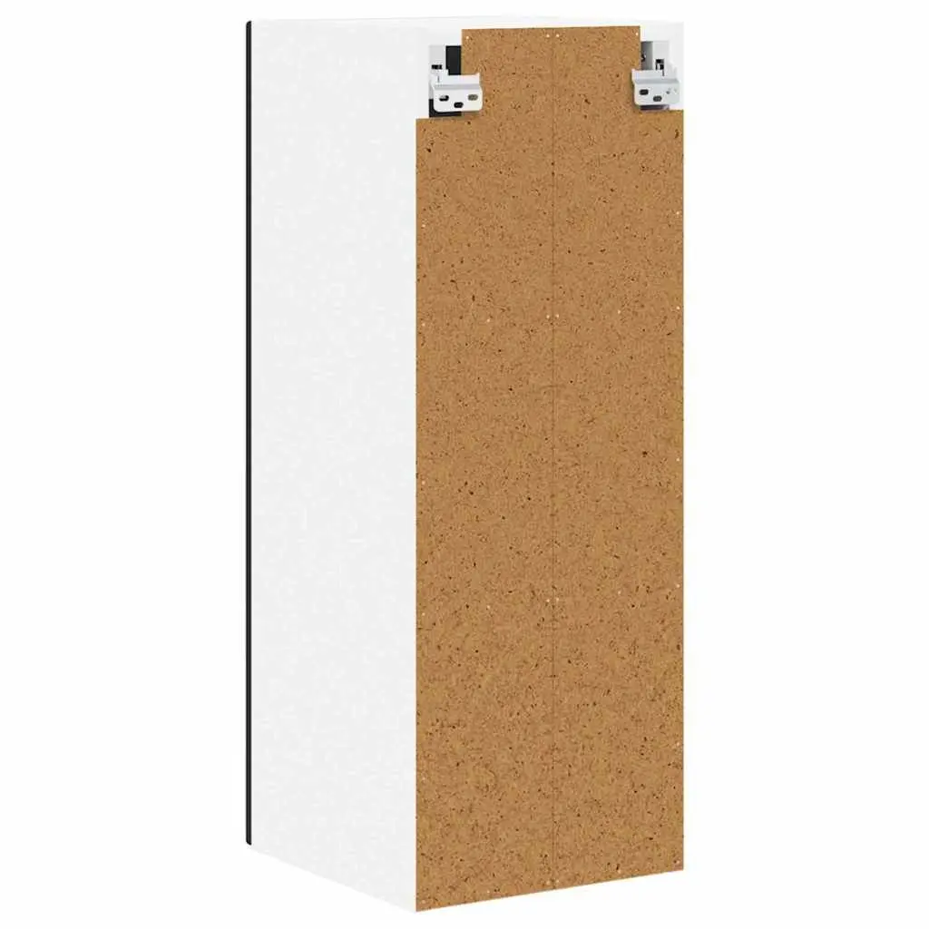 Kitchen Cabinet Engineered Wood Black 30x31x80cm Wall Mounted Storage with Shelves