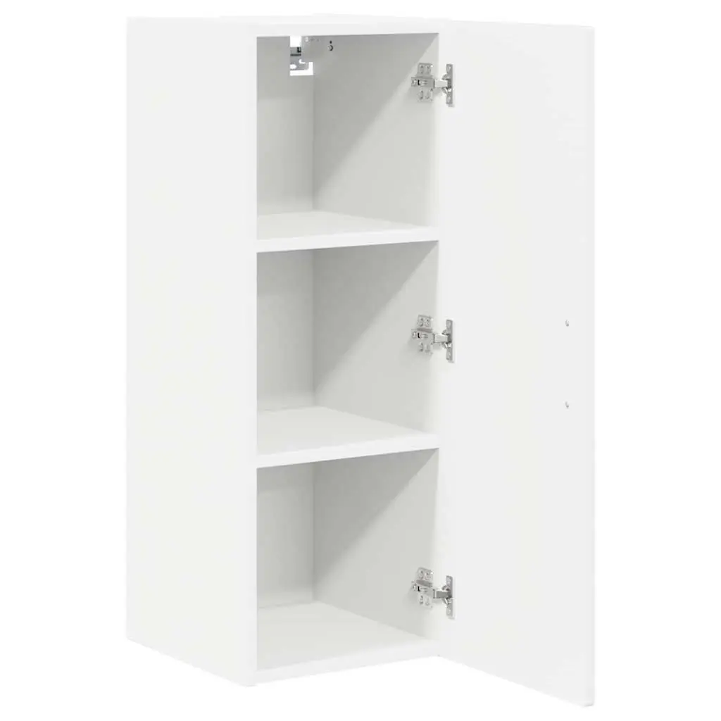 Wall Cabinet High Gloss White Kitchen Storage Shelves Engineered Wood 30x31x80cm