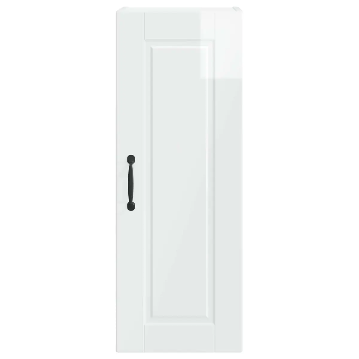 Wall Cabinet Engineered Wood 30x31x80cm High Gloss White 2 Piece Modern Storage