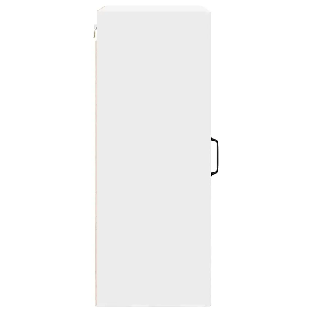 Wall-Mounted Kitchen Cabinet Engineered Wood White 50x31x80cm Storage with Compartments and Shelves