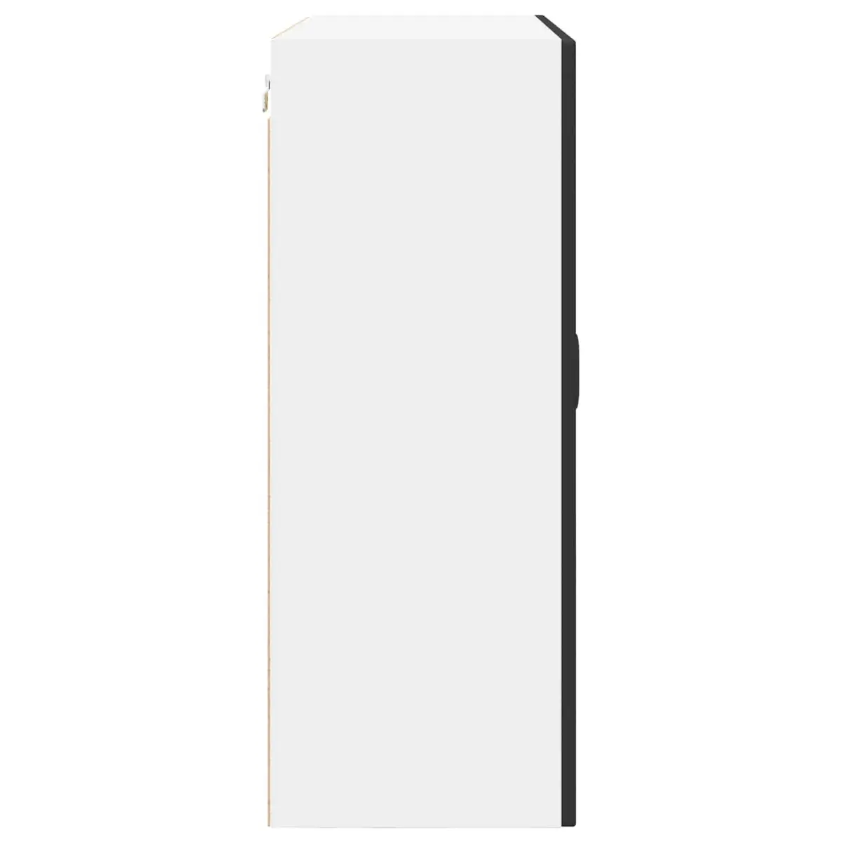 Wall Cabinet PORTO Black Kitchen Storage Engineered Wood 80x31x80cm