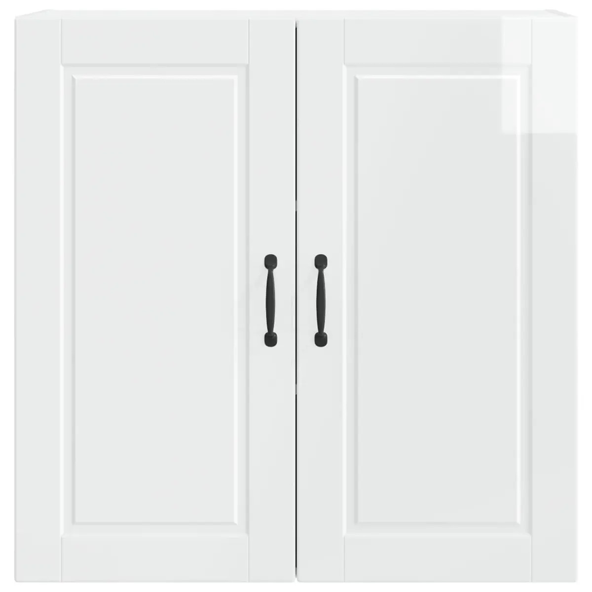 Wall-mounted cabinet modern engineered wood storage 80x31x80cm high gloss white for kitchen use