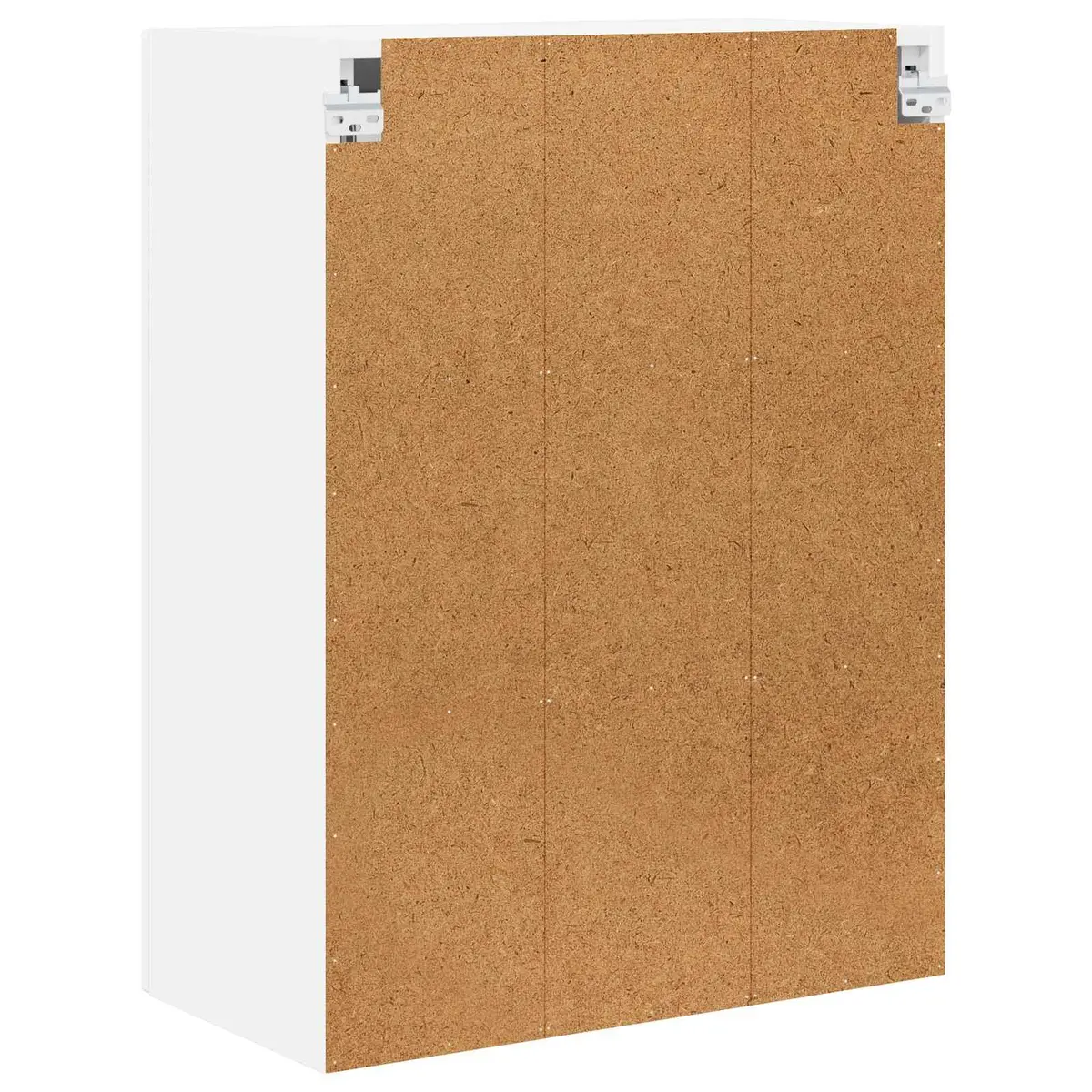 Wall Mounted Glass Kitchen Cabinet White Storage Unit 60x31x80cm Engineered Wood