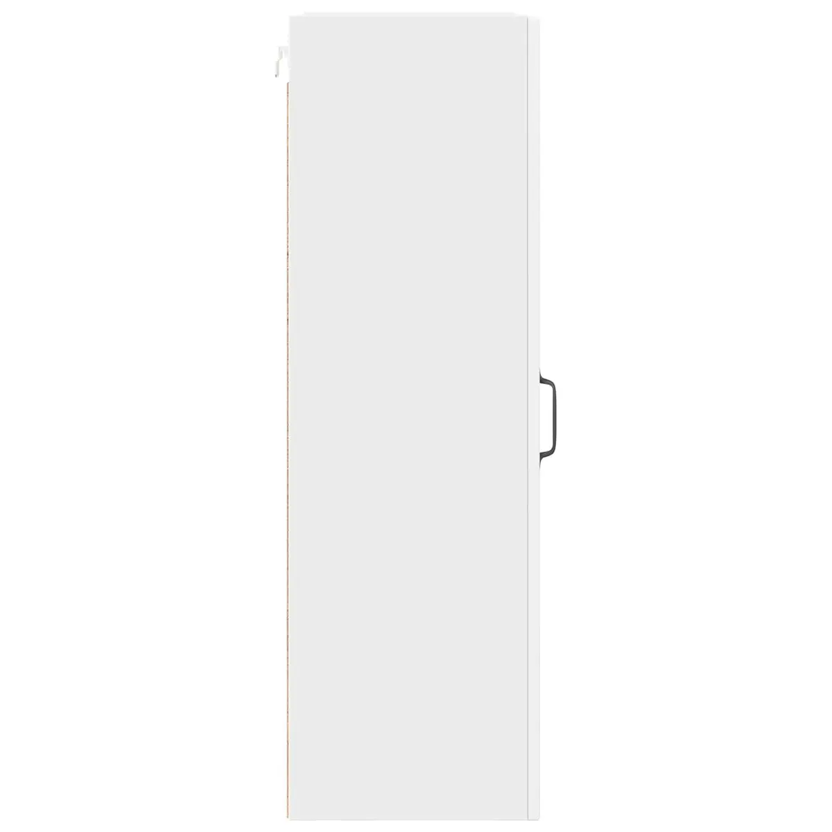 Wall-Mounted Kitchen Cabinet Engineered Wood 40x31x100cm White Storage Shelving Unit