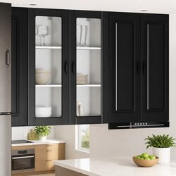 Practical Wall Glass Cabinet for Everyday Kitchen Needs
