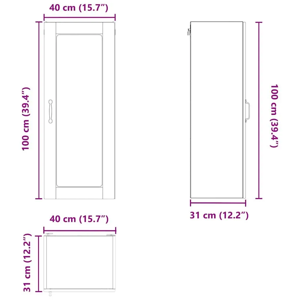 High Gloss White Wall Kitchen Cabinet