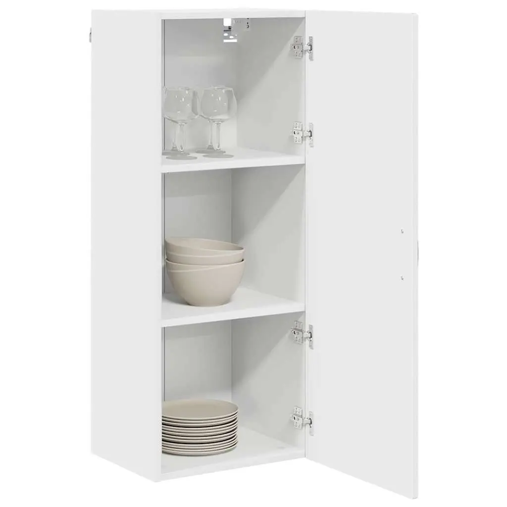 Wall Cabinet PORTO White Kitchen Storage Engineered Wood 40 x 31 x 100 cm