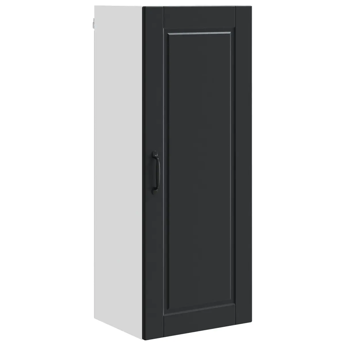 Wall Cabinet Kitchen Storage Cupboard Black 40 x 31 x 100 cm Wall Mounted