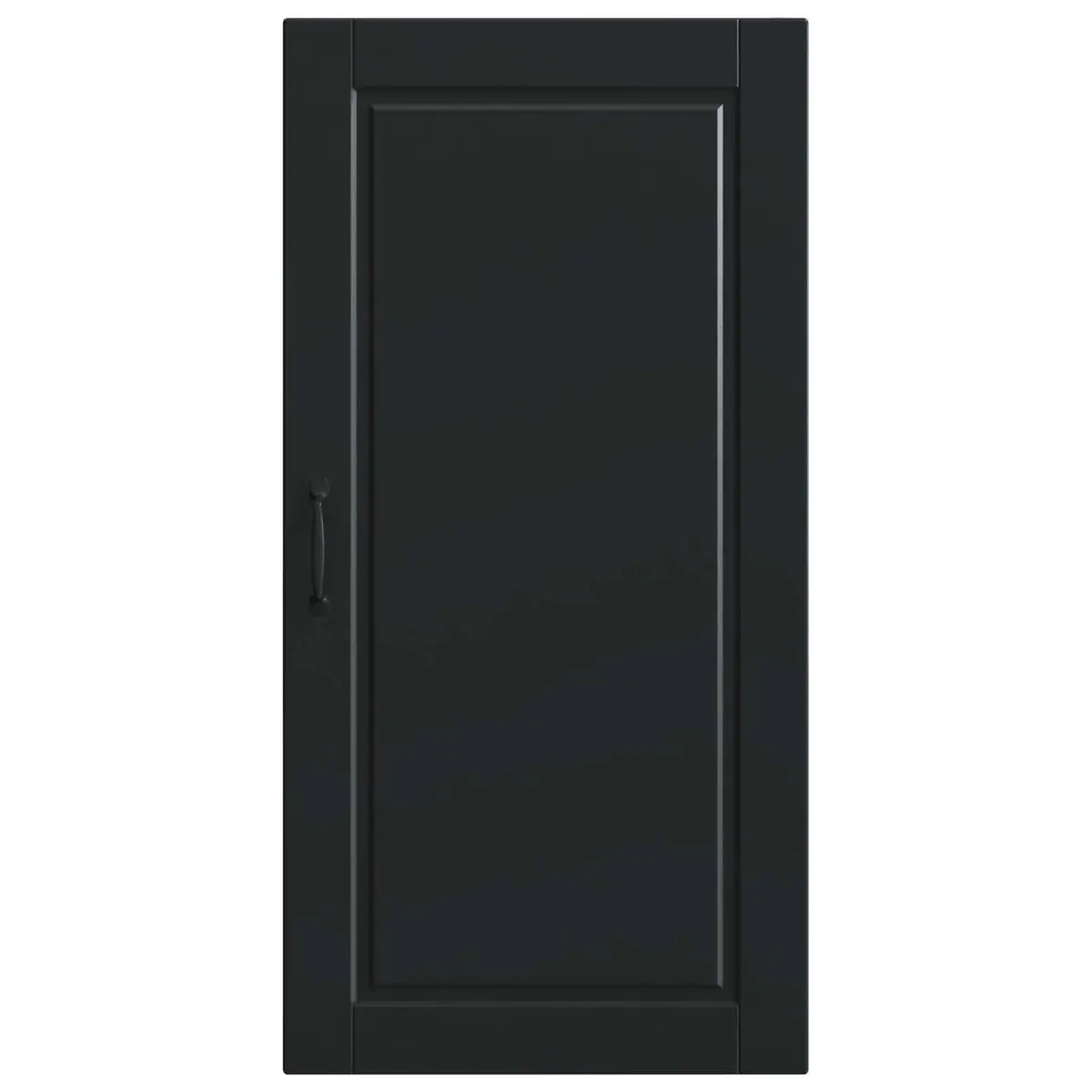 Wall Cabinet Black 50 x 31 x 100 cm Kitchen Storage Cupboard Wall Mounted Shelf