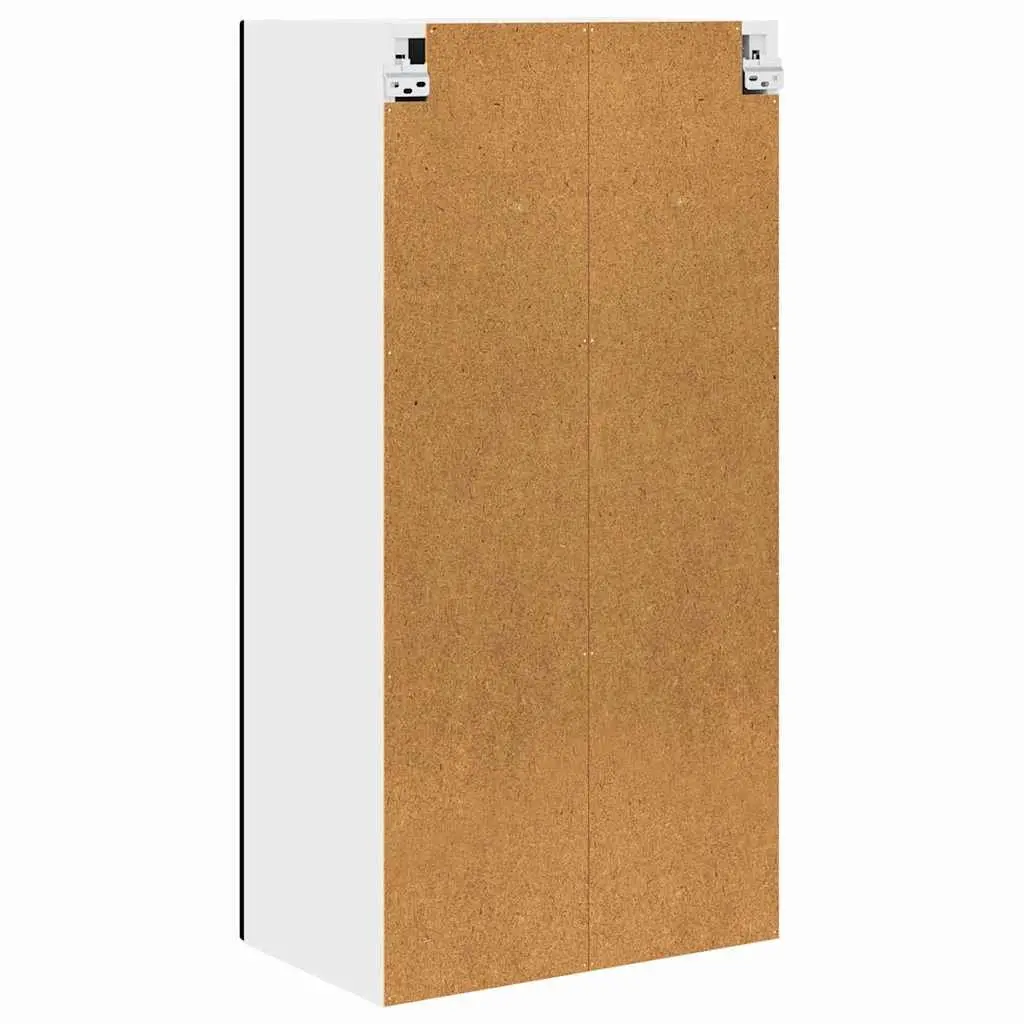 Wall Cabinet Black 50 x 31 x 100 cm Kitchen Storage Cupboard Wall Mounted Shelf