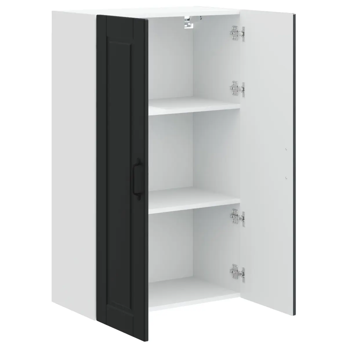 Wall Cabinet Engineered Wood 60 x 31 x 100 cm Black Wall Mounted